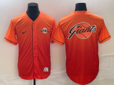 Men's San Francisco Giants Orange Team Big Logo Cool Base Stitched Baseball Jersey