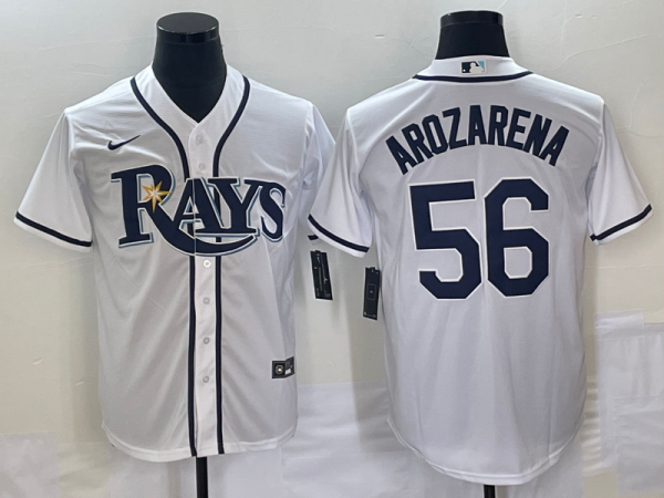 MLB Tampa Bays Rays #56 Randy Arozarena White Game Nike Jersey