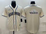 Men's Seattle Mariners GremTeam Big Logo Cool Base Stitched Jersey