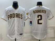 Men's San Diego Padres #2 Xander Bogaerts White Flex Base Elite Jersey