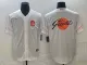 Men's San Francisco Giants White Team Big Logo Cool Base Stitched Baseball Jersey