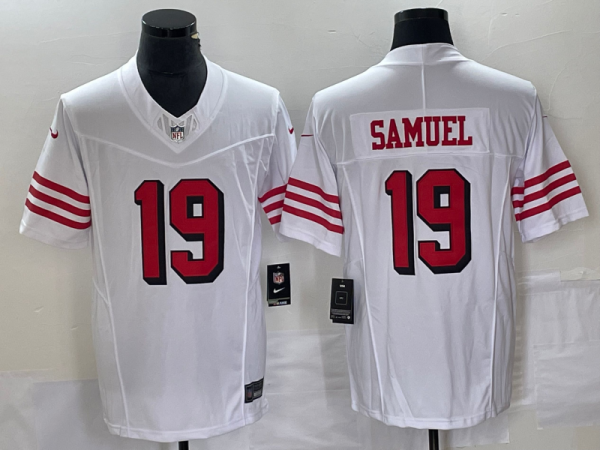 Men's San Francisco 49ers #19 Deebo Samuel  White 2023 F.U.S.E. Color Rush Limited Jersey