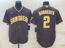 Men's San Diego Padres #2 Xander Bogaerts Brown Game Jersey