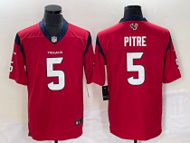 Men's Houston Texans #5 Jalen Pitre Red Vapor Untouchable Limited Jersey