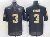 Men's Denver Broncos #3 Russell Wilson Black/Camo Salute To Service Limited Jersey