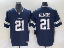 Men's Dallas Cowboys #21 Stephon Gilmore Navy 2023 F.U.S.E.Vapor Limited Jersey