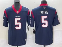Men's Houston Texans #5 Jalen Pitre Navy Vapor Untouchable Limited Jersey
