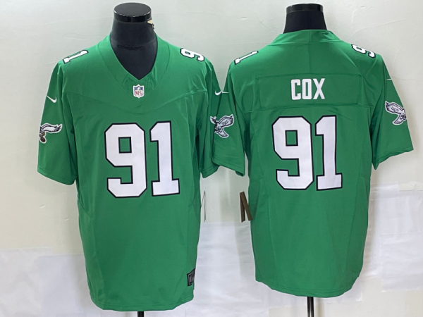 Men's Philadelphia Eagles #91 Cox Green 2023 F.U.S.E. Vapor Untouchable Limited Jersey