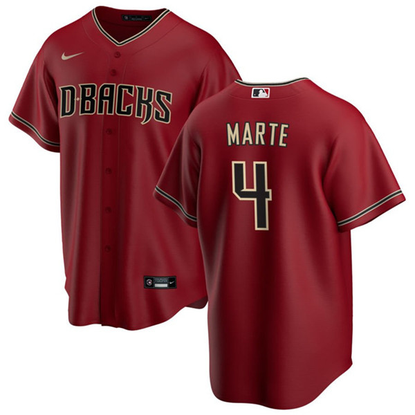 MLB Arizona Diamondbacks #4 Ketel Marte Red Cool Base Stitched Baseball Jersey