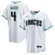 Men's Arizona Diamondbacks #4 Ketel Marte White Cool Base Stitched Baseball Jersey