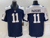 Men's Dallas Cowboys #11 Micah Parsons Navy 2023 F.U.S.E.Thanksgiving Limited Jersey