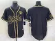 Men’s Kansas City Chiefs Blank Black Stitched Baseball Jersey