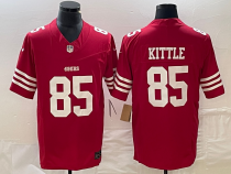 Men's San Francisco 49ers #85 George Kittle Red 2023 F.U.S.E. Vapor Untouchable Limited Jersey