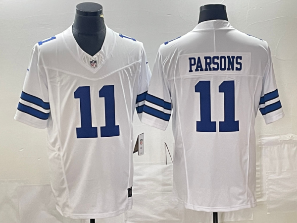 Men's Dallas Cowboys #11 Micah Parsons White 2023 F.U.S.E. Vapor Limited Jersey