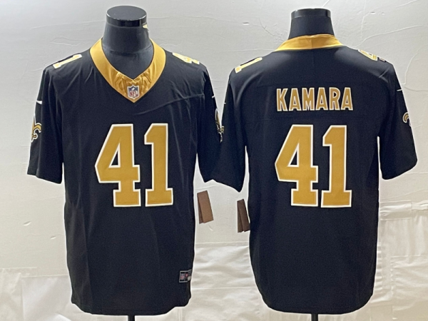 Men's New Orleans Saints #41 Alvin Kamara Black 2023 F.U.S.E. Vapor Untouchable Jersey