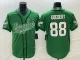 Men's Philadelphia Eagles #88 Dallas Goedert Green Cool Base Stitched Baseball Jersey