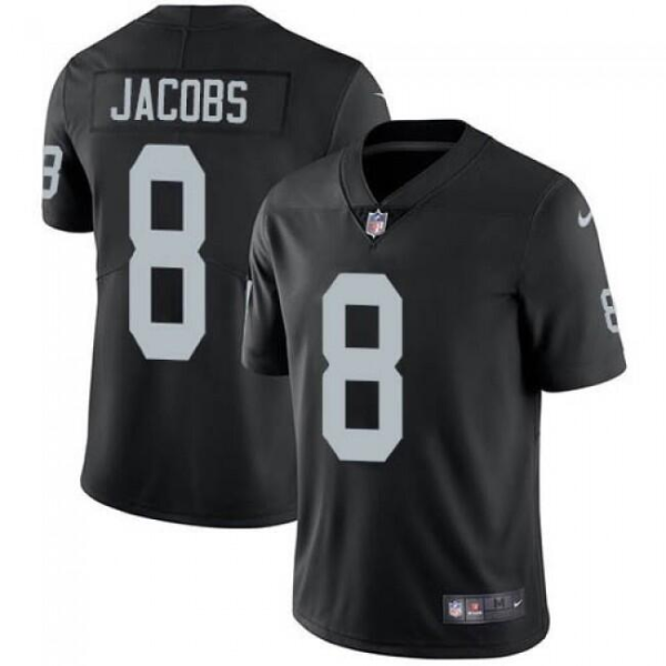 Youth Las Vegas Raiders #8 Josh Jacobs Black Vapor Untouchable Limited Jersey