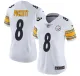 Women Pittsburgh Steelers #8 Kenny Pickett 2022 White Vapor Untouchable Limited Jersey