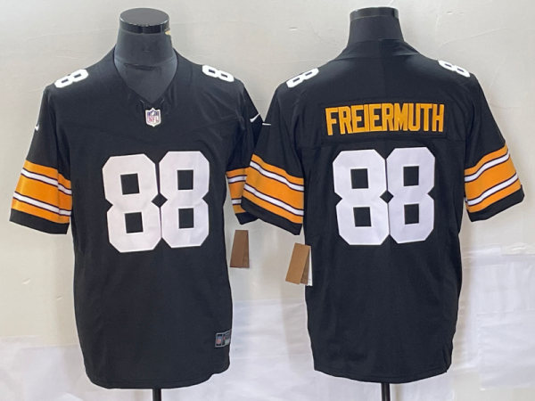 Men's Pittsburgh Steelers #88 Freiermuth Black 2023 F.U.S.E. Color Rush Limited Jersey