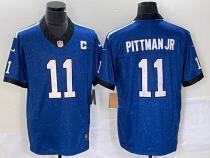 Men's Indianapolis Colts #11 Michael Pittman Jr. Royal 2023 F.U.S.E. Indiana Nights Limited Jersey