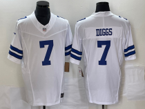 Men's Dallas Cowboys #7 Trevon Diggs White 2023 F.U.S.E. Vapor Limited Jersey