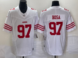 Men's San Francisco 49ers #97 Nick Bosa White 2023 F.U.S.E. Vapor Untouchable Limited Jersey