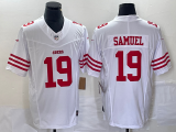 Men's San Francisco 49ers #19 Deebo Samuel White 2023 F.U.S.E. Vapor Untouchable Limited Jersey