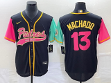 MLB San Diego Padres #13 Manny Machado Black Cool Base Stitched Baseball Jersey