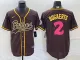 Men's San Diego Padres #2 Xander Bogaerts  Brown Cool Base Stitched Baseball Jersey