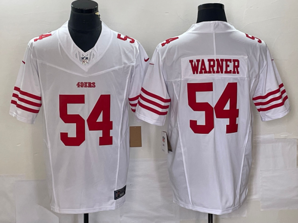 Men's San Francisco 49ers #54 Warner White 2023 F.U.S.E. Vapor Untouchable Limited Jersey