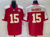 Men’s Kansas City Chiefs #15 Patrick Mahomes Red/White 2023 F.U.S.E. Vapor Untouchable Limited Jersey