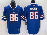 Men's Buffalo Bills #86 Dalton Kincaid Blue 2023 Draft Vapor Untouchable Limited Jersey