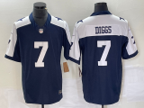 Men's Dallas Cowboys #7 Trevon Diggs Navy 2023 F.U.S.E.Thanksgiving Limited Jersey