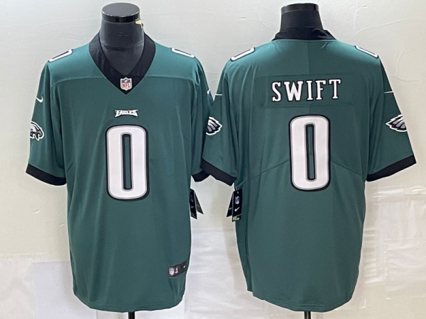 Men's Philadelphia Eagles #0 Swift Green Vapor Untouchable Limited Jersey