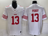 Men's San Francisco 49ers #13 Brock Purdy White 2023 F.U.S.E. Vapor Untouchable Limited Jersey