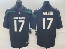 Men's New York Jets #17 Garrett Wilson Black Vapor Untouchable Limited Stitched Jersey