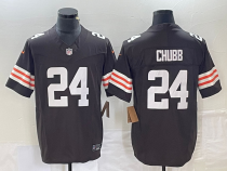 Men's Cleveland Browns #24 Nick Chubb Brown 2023 F.U.S.E.Vapor Untouchable Limited Jersey