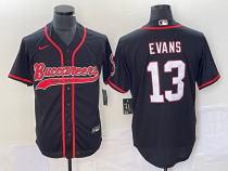 Men's Tampa Bay Buccaneers #13 Evans Black Baseball Nike Jersey