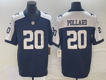 Men's Dallas Cowboys #20 Tony Pollard Navy 2023 F.U.S.E.Thanksgiving Limited Jersey