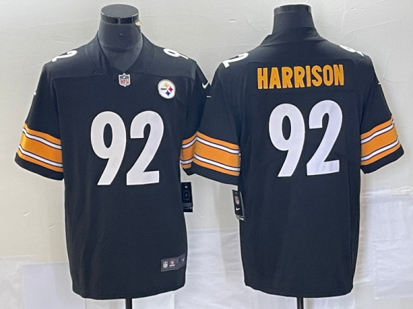 NFL Pittsburgh Steelers #92 Harrison Black Vapor Limited Jersey