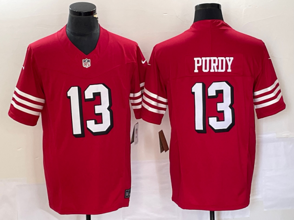 Men's San Francisco 49ers #13 Brock Purdy Red 2023 F.U.S.E. Color Rush Limited Jersey