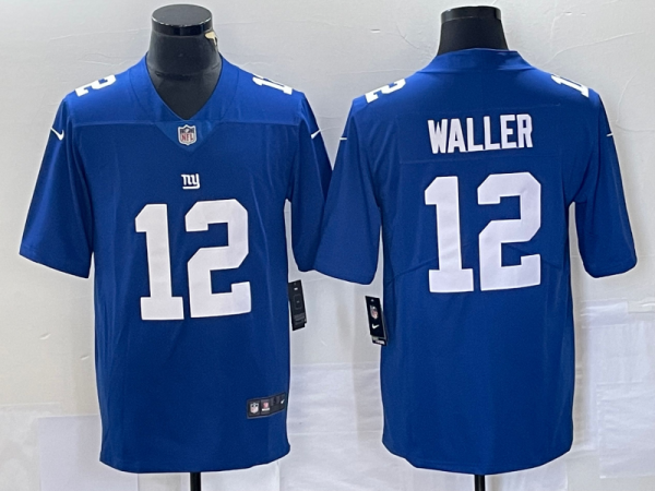 Men's New York Giants #12 Darren Waller Blue Vapor Untouchable Limited Jersey