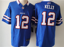 Men's Buffalo Bills #12 Jim Kelly Blue 2023 F.U.S.E. Vapor Untouchable Limited Stitched Jersey