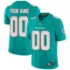 Men's Miami Dolphins Aqua Green Vapor Untouchable Limited Customized Jersey