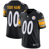 Men's Pittsburgh Steelers Black Vapor Untouchable Limited Customized Jersey
