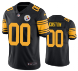 Men's Pittsburgh Steelers Black Color Rush Limited Customized Jersey