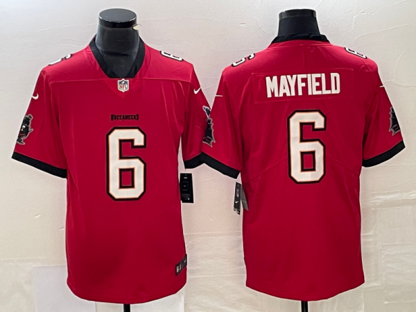 Men's Tampa Bay Buccaneers #6 Mayfield Red Vapor Untouchable Limited Jersey