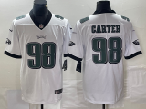 Men's Philadelphia Eagles #98 Carter White Vapor Untouchable Limited Jersey