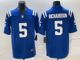 Men's Indianapolis Colts #5 Anthony Richardson Blue Vapor Untouchable Limited Jersey