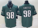 Men's Philadelphia Eagles #98 Carter Green Vapor Untouchable Limited Jersey